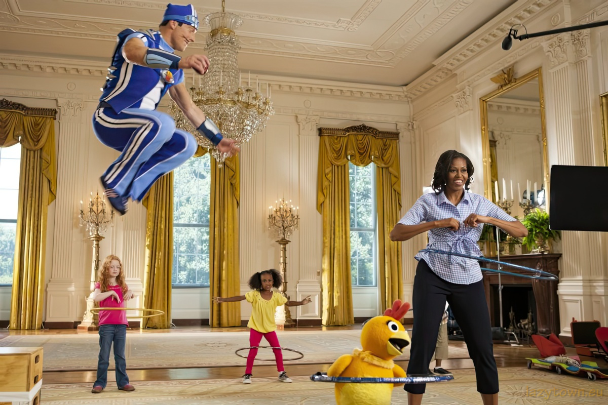 2010 0305 sportacus visit obama 03