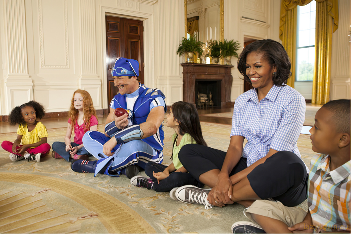 2010 0305 sportacus visit obama 06