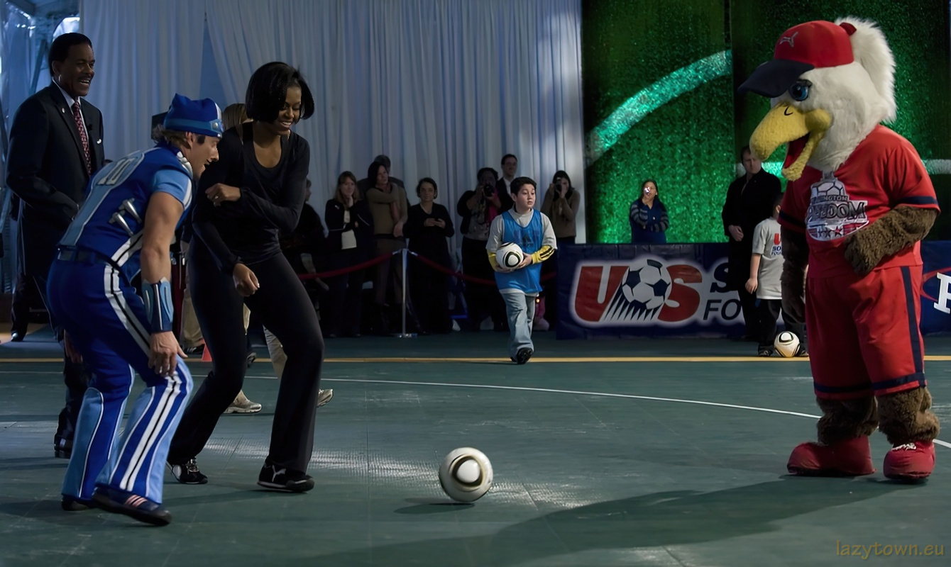 2010 0305 sportacus visit obama 09