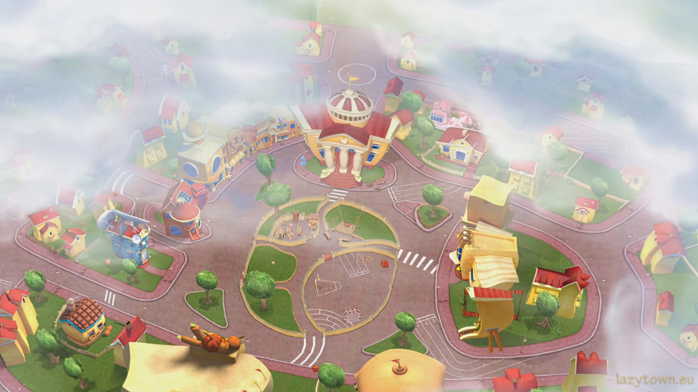 Cgi town top view 01