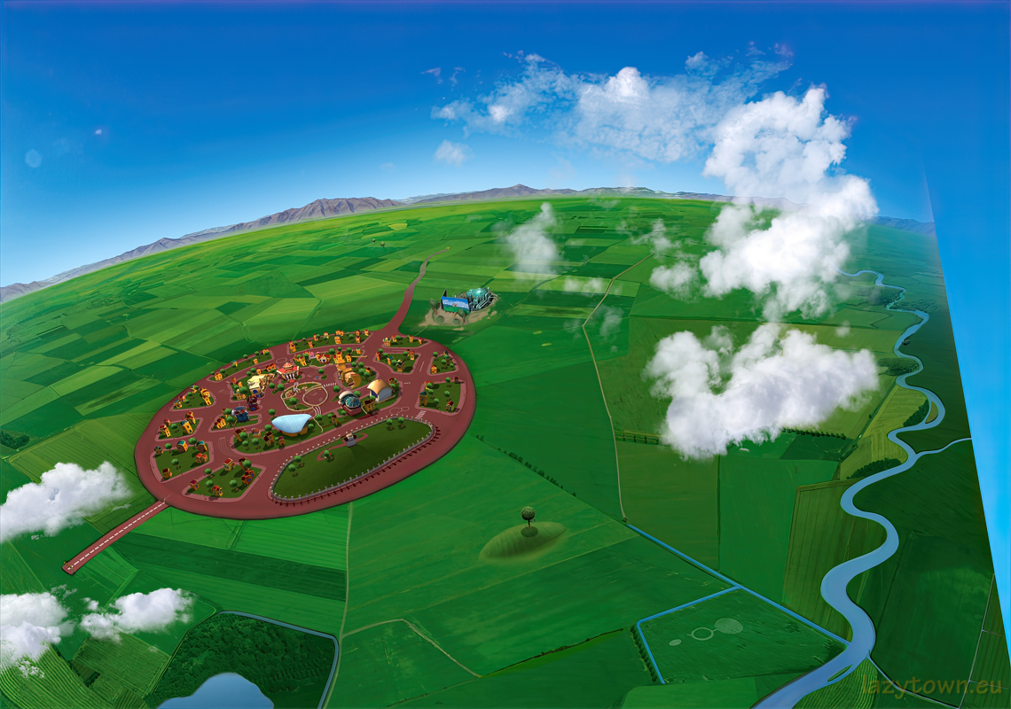 Cgi town top view 10