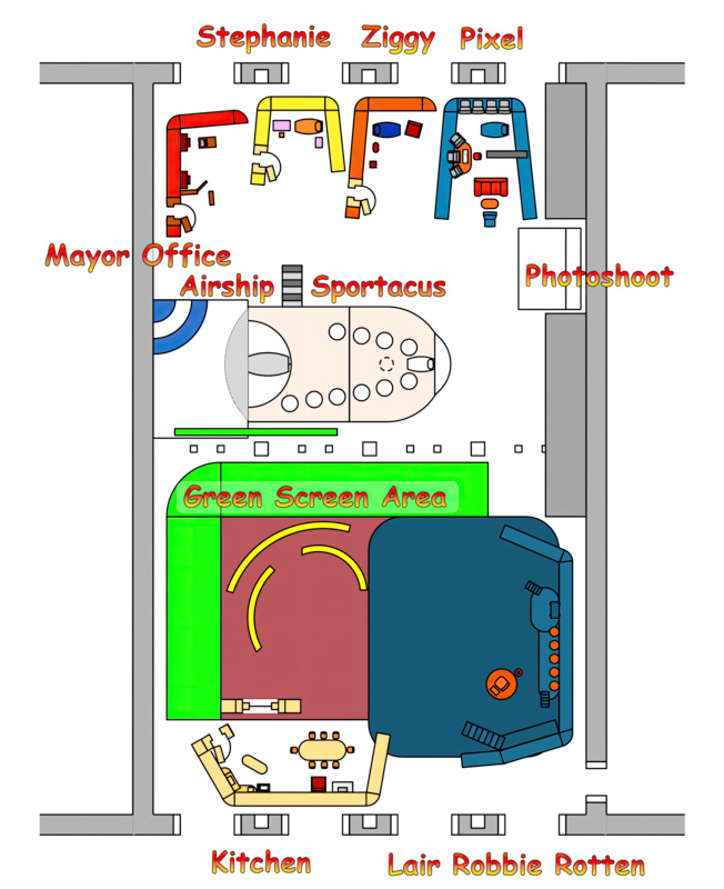 Studio layout visio text